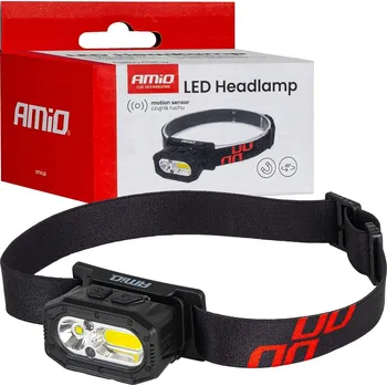 Čelovka Čelovka LED XPG+COB 1000mAh (BATT) AMIO-04663