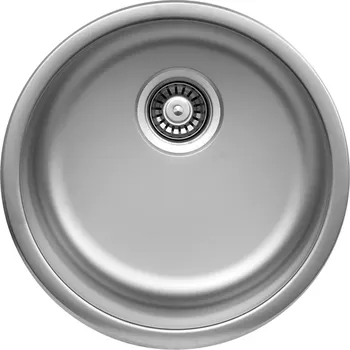 Nerezový dřez StrongSinks S1 Dřez Ondava, leštěná nerez kulatý pr. 444mm, horní montáž (StrongSinks S1 Dřez Ondava, leštěná nerez kulatý pr. 444mm, horní montáž)
