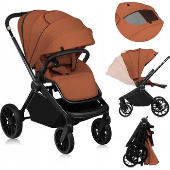 Kočárek Sportovní kočárek do 22 kg Lionelo LO-MIKA PLUS BROWN RUST