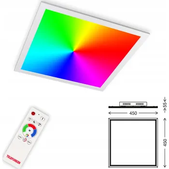 Stropní Svítidlo čtvercový Telefunken 45 x 5,4 cm bílý