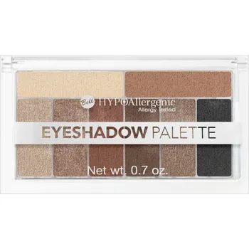Paletka dekorativní kosmetiky Bell Hypoallergenic paleta očních stínů 8 barev odstín 01 17 g