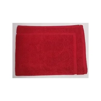 Koupelnová předložka KOUPELNOVÁ PŘEDLOŽKA 50x70 BAVLNĚNÁ ČERVENÁ STOPY INSPIRACE