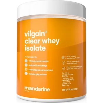 Protein Vilgain Clear Whey Isolate – mandarinka 500 g