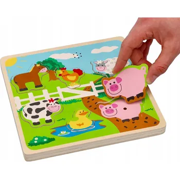 Puzzle Lelin Puzzle Hudební farma 6 Puzzle