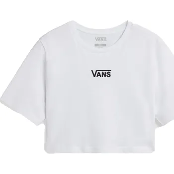 dámské tričko VANS Flying V Crew Crop II White - M