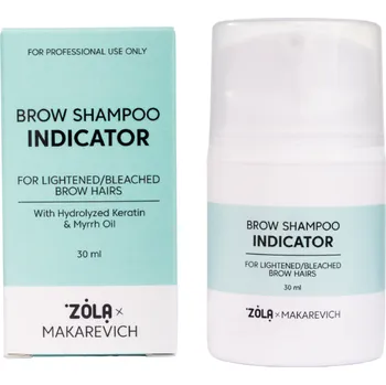 ZOLA x Makarevich Brow Shampoo Indicator – šampon na obočí odhalující zesvětlovač 30 ml
