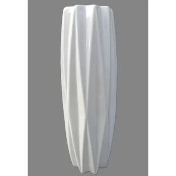 Váza bílá prolamovaná širší