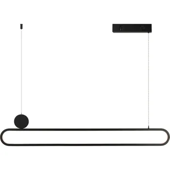 Immax NEO LITE OVALE Smart závěsné svítidlo černé 122cm 50W Tuya WiFi s podporou BEACON 07231L 07231L