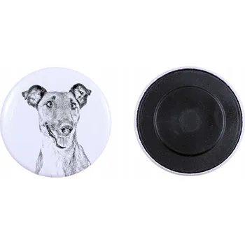 Obraz Foxteriér krátkosrstý - magnet s psím pozadím (zadečkem), výjimečně lehký a silný