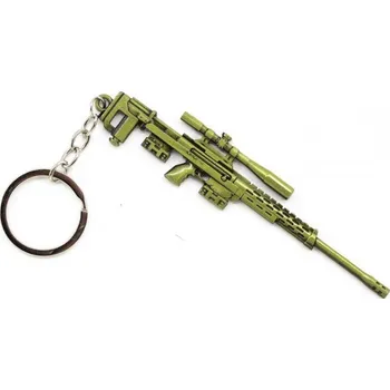 Módní doplněk Albainox Přívěšek na klíče puška DSR MOSAZNÝ