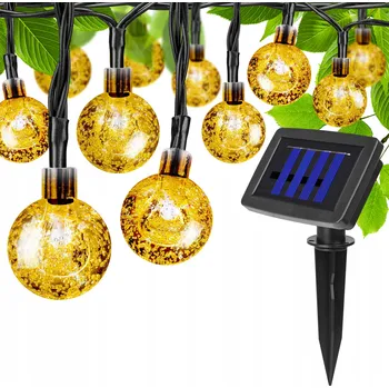 Venkovní osvětlení Solární zahradní girlanda Masterled 5 m, 20 LED, bílá, IP44, 100 lm