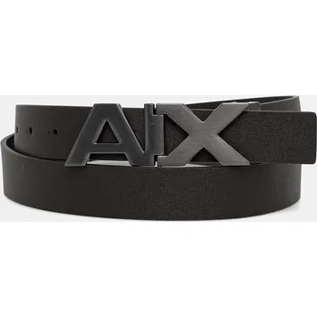 Opasek Oboustranný kožený pásek Armani Exchange 951058.CC505 šedá 90X, vel. 100