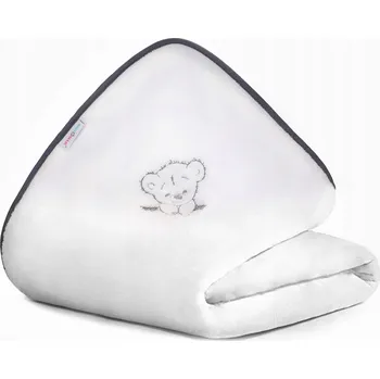 Dětská deka FLEECOVÁ DEKA PRO MIMINKA 75x100 cm BABYMAM MĚKKÁ A TEPLÁ PLYŠOVÁ S VÝŠIVKOU