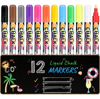 FIXY KŘÍDOVÉ FIXY pro suché tabule Fixy Popisovače 12 ks