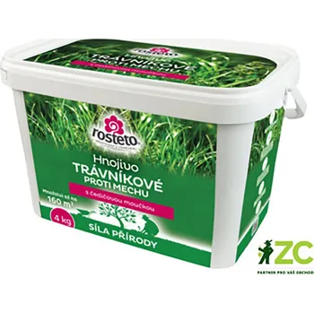 hnojivo ROSTETO s čedičovou moučkou trávníkové proti mechu 4kg