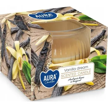 Svíčka Tradiční parafínová svíčka Vanilla Dream Aura 1 ks