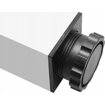 Vrták Nábytková noha GTV ČTVERCOVÁ, V=710 mm, profil 60 x 60, Al, ocel kartáčovaná