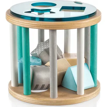 Dřevěná hračka ZOPA Dřevěné Puzzle Aktivita Modrá