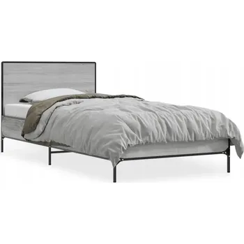 Postel Rám postele šedý dub sonoma 203 x 93 x 80 cm, maximální nosnost 100 kg