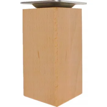 Obraz Dřevěné nohy noha nožička k nábytku 15 cm čtverec 5x5 cm surové provedení, uchycení