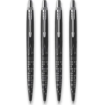 Parker Jotter SE New York Black CT - kuličkové pero, set 4 ks