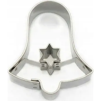 Vykrajovátko SMOLIK Vykrajovátko, forma na cukroví ZVONEK S HVĚZDIČKOU 4,6 CM