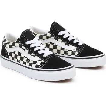 Chlapecké tenisky tenisky dětské VANS UY Old Skool (PRIMARY CHECK) BLK/WHITE - 34