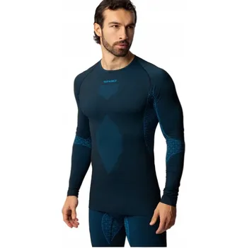 Termoaktivní tričko s dlouhým rukávem SPAIO Breeze motocyklové pánské modré S