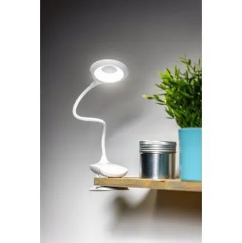 Lampička Stolní lampička GTV RINGO bílá, výkon až 4 W