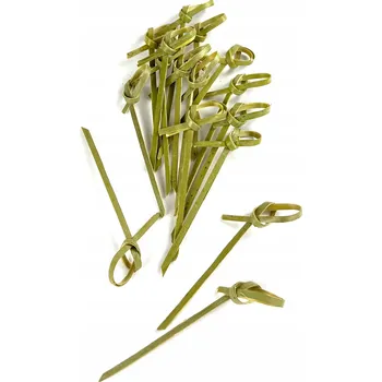 Jednorázové nádobí FINGERFOOD Špejle Párátka Dekorativní 10cm KNOT černé, 100 kusů