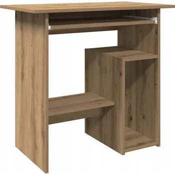 Psací stůl Psací stůl dub artisan 80 x 45 x 74 cm s vestavěnou skříňkou