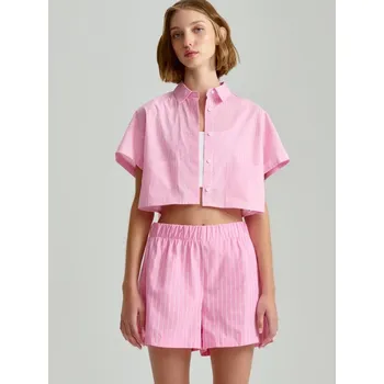 Oblečení a móda Zkrácená košile - S - House - proužky - 100BZ-ST1