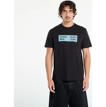 Pánské tričko Tričko Calvin Klein Jeans SS CK NY Box Graphic Tee Black XL