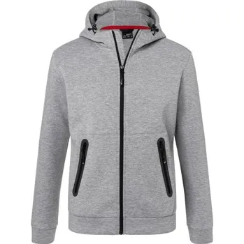 DAIBER JN 1144 / Pánská bunda s kapucí - light melange XXXL