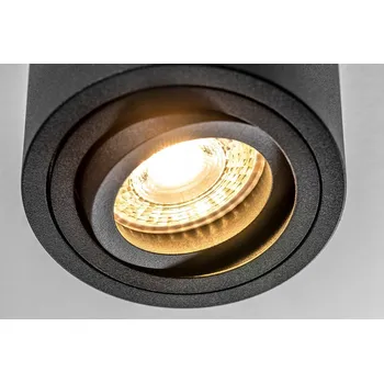 Stropní svítidlo AVEIRO BIS černé 20W IP20 80x90mm kulaté OS-AVB8090OK1-00