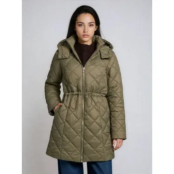 Dámský kabát Sinsay - Prošívaný kabát s kapucí - zelená - 162GZ-77X - 162GZ-77X-XS