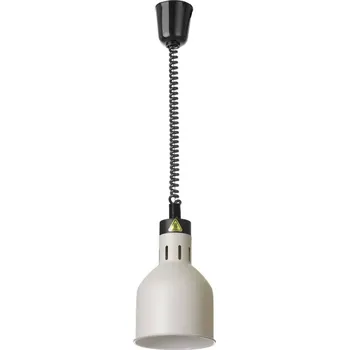 Lampička Výškově nastavitelná ohřívací lampa válcová, HENDI, Bílá, 230V/250W, 175x(H)250mm | 273821