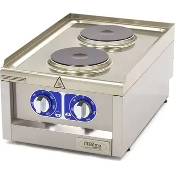 Sporák Maxima Komerční sporák - 2 hořáky - elektrický - jednoplotýnkový | 09391550