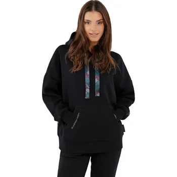 Dámské oblečení Dámská mikina s kapucí VOLCANO-B-MIKA-700-BLACK Černá L/XL