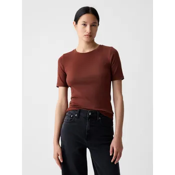 Dámská móda GAP Tričko s krátkým rukávem - Dámské GAP tmavě červená 2792252