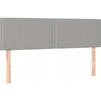 Čelo postele čalouněné světle šedé 144 x 5 x 78/88 cm s nastavitelnou výškou