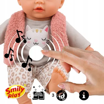 Panenka Panenka miminko velká 32 cm interaktivní zpívá a mluví 2 jazyky pl en SMILY PLAY