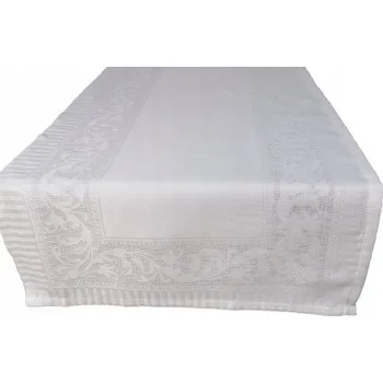 ubrus Běhoun bílý 150 x 48 cm