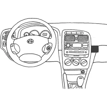 Handsfree sada do auta Konzole pro držák mobilního telefonu do Toyota Avensis