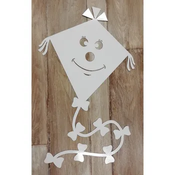 Létající drak Bílý výřez na okno - létající drak - 50cm