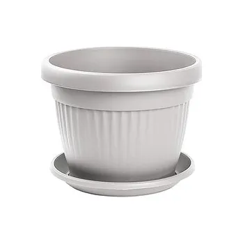 Zahrada Gardino, Květináč MEDITERAN průměr 30 cm s podmiskou, bílá
