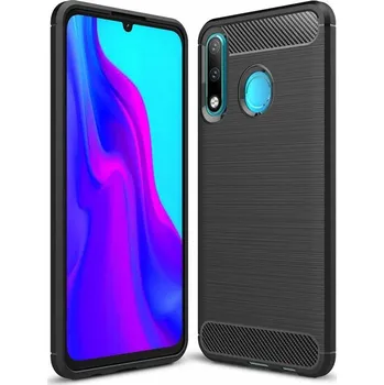 Pouzdro na mobilní telefon Pouzdro Carbon Case pro Huawei P30 Lite černé