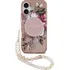 Pouzdro na mobilní telefon Guess IML Flowers Strap MagSafe pro Apple iPhone 17
