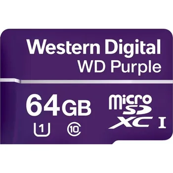 Paměťová karta WESTERN DIGITAL WD Purple microSDXC 64GB WDD064G1P0C