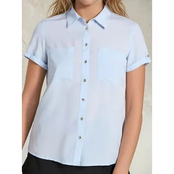 Pánská košile Sinsay - Košile z&nbsp;viskózy - světle modrá - 614DA-50X - 614DA-50X-M